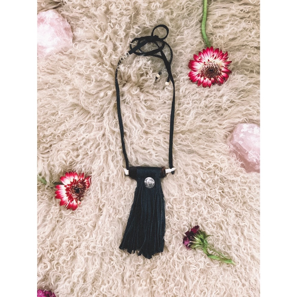 Buffalo Nickel Handcrafted Leather Necklace